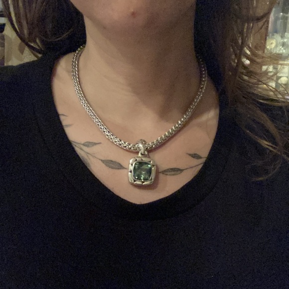 John Hardy Batu Kali Green Amethyst large Pendant - Picture 4 of 5